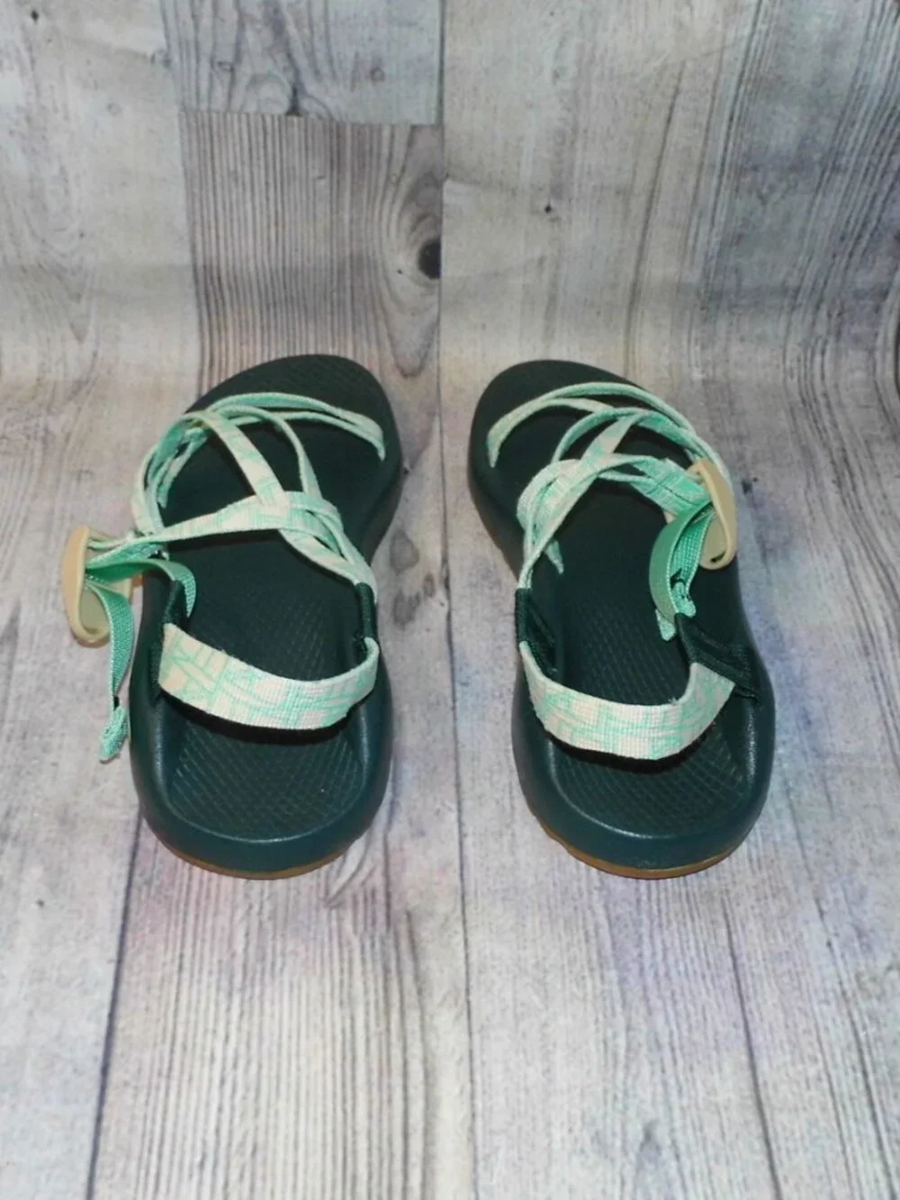 CHACO Z/Cloud X2 Green Sport Sandals Womens Size 8 - Picture 5 of 7